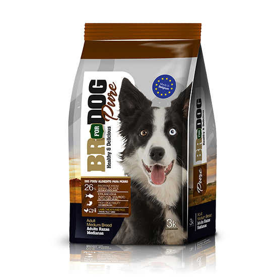 Alimento Seco para Perro BR For Dog Pure Adulto Razas Medianas