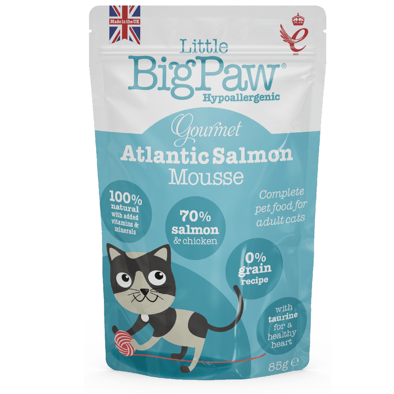 Alimento Húmedo para Gato Little Big Paw Salmón Pouch 85 Gr