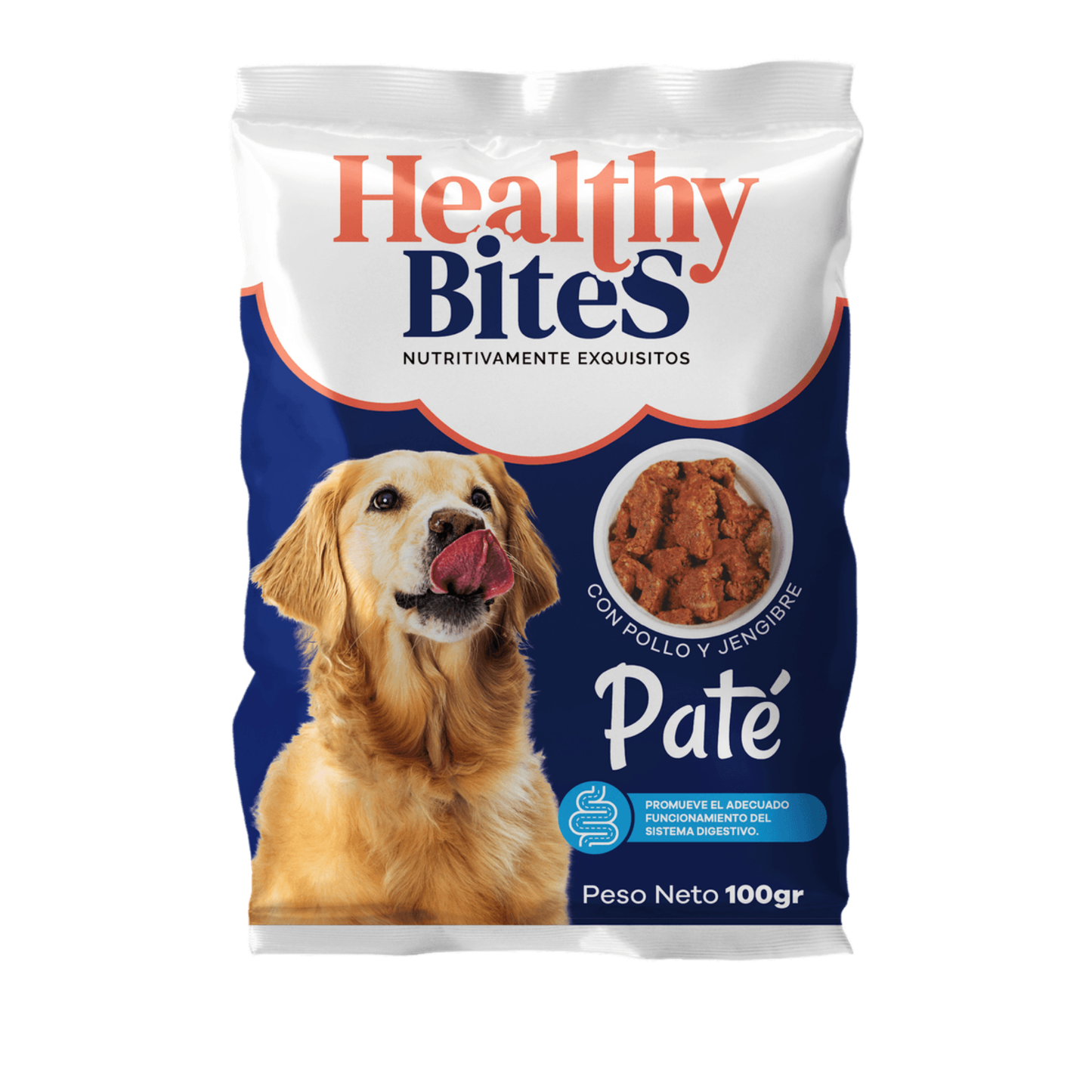 Snack Para Perro Healthy Bites Paté Digest Pollo y Jengibre