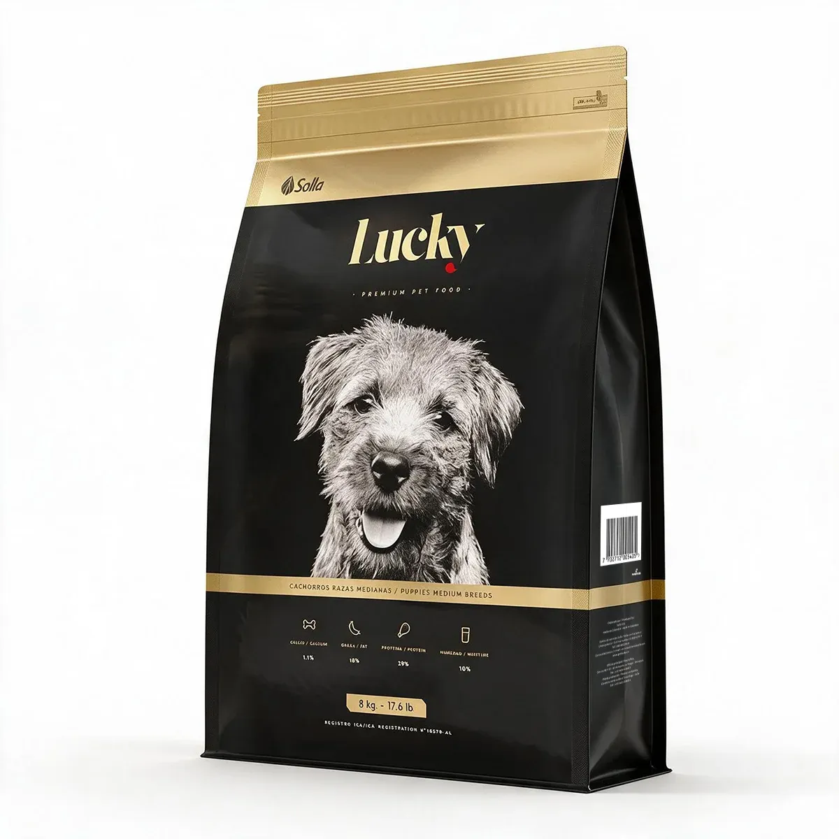 Alimento Seco para Perro Lucky Cachorros Razas Medianas