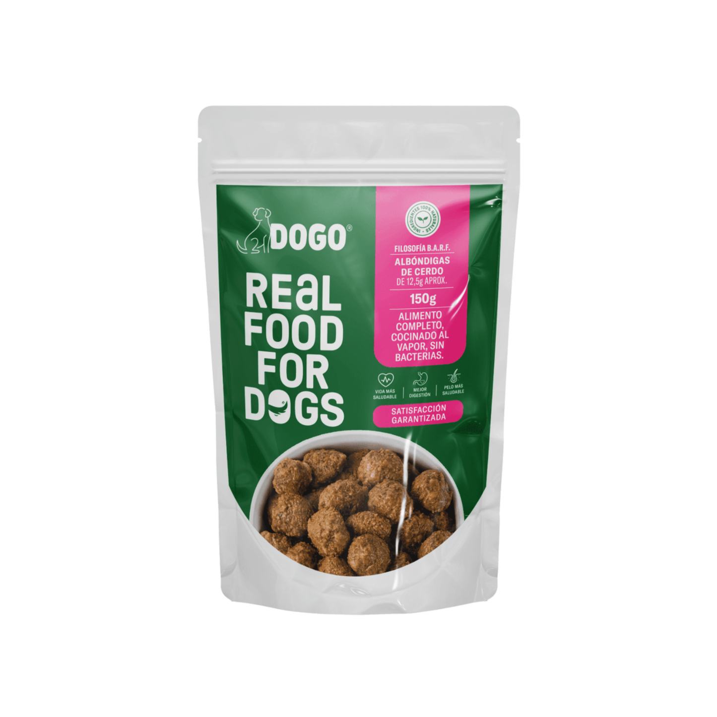 Alimento Humedo Para Perro Dogo Real Food Albondigas
