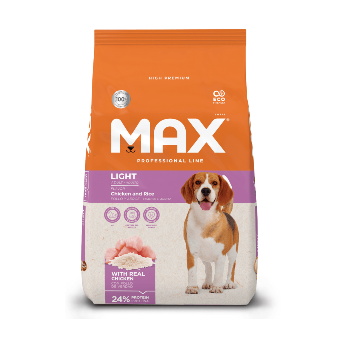 Comida Para Perro Max Adulto Light Pollo y Arroz