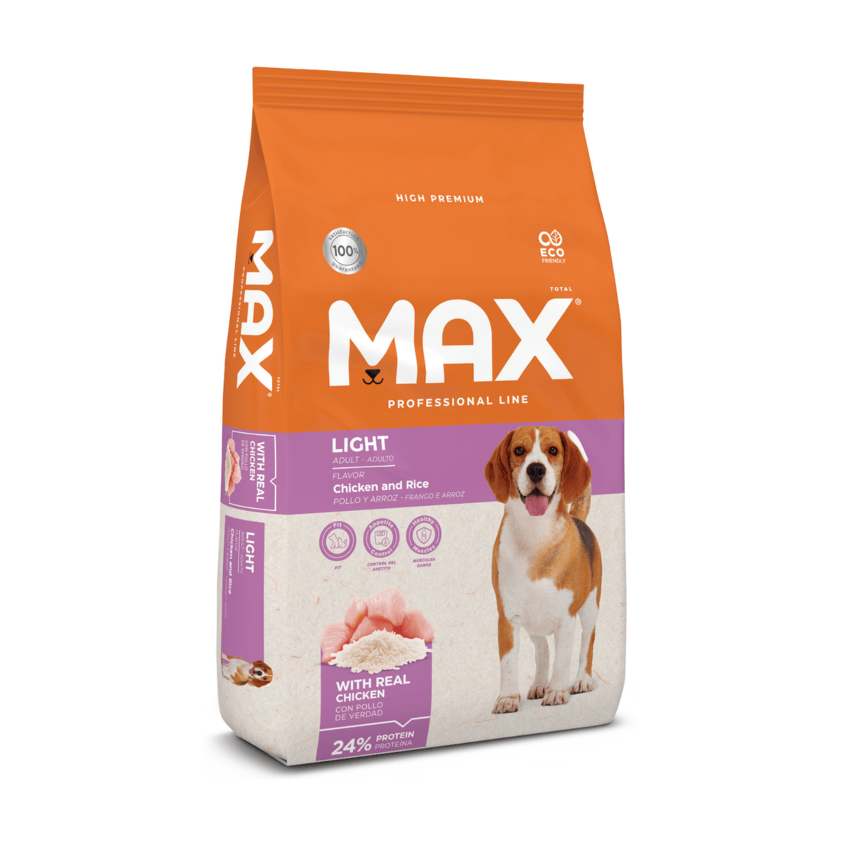 Comida Para Perro Max Adulto Light Pollo y Arroz