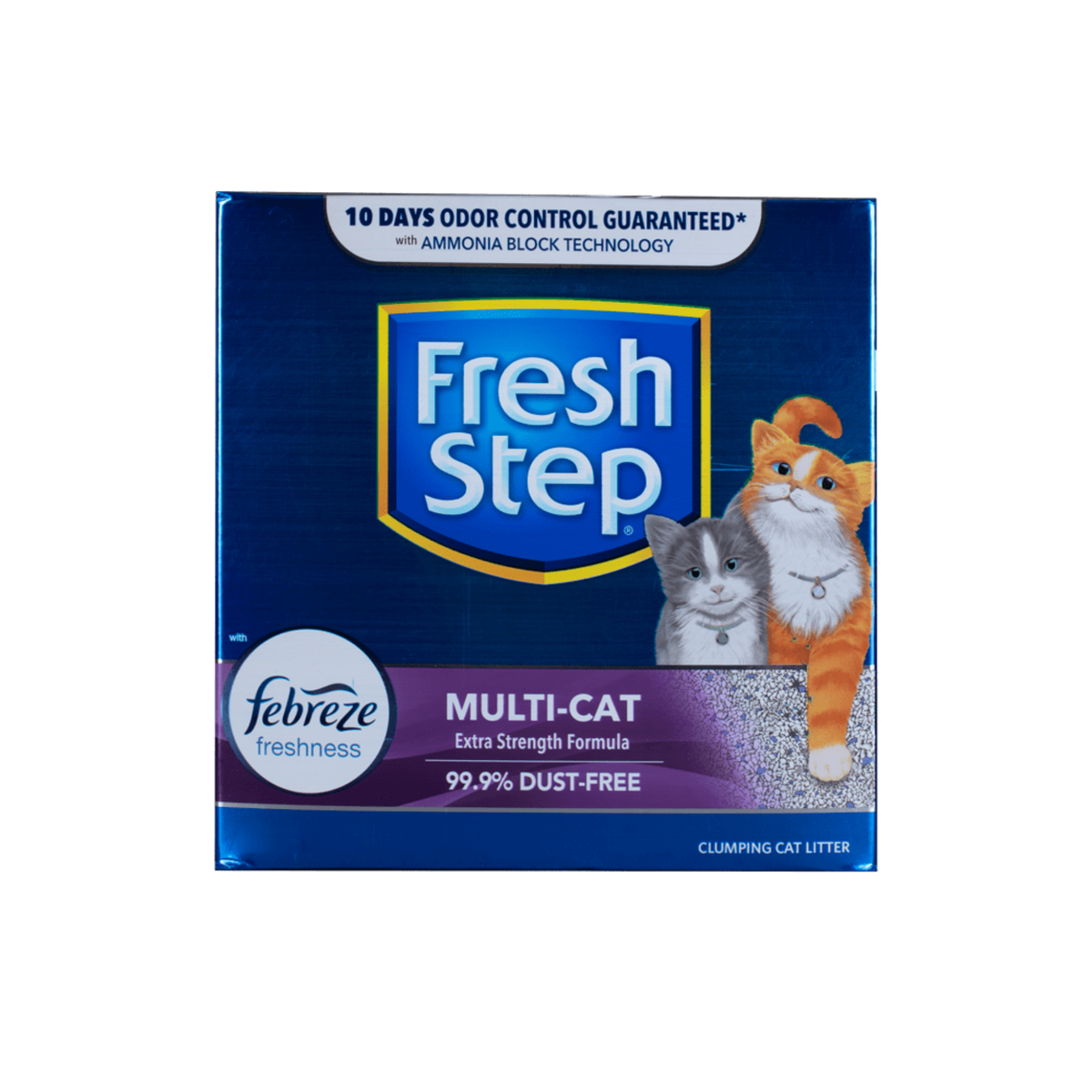 Arena Aglomerante Para Gato Fresh Step Multi-Cat con Febreze