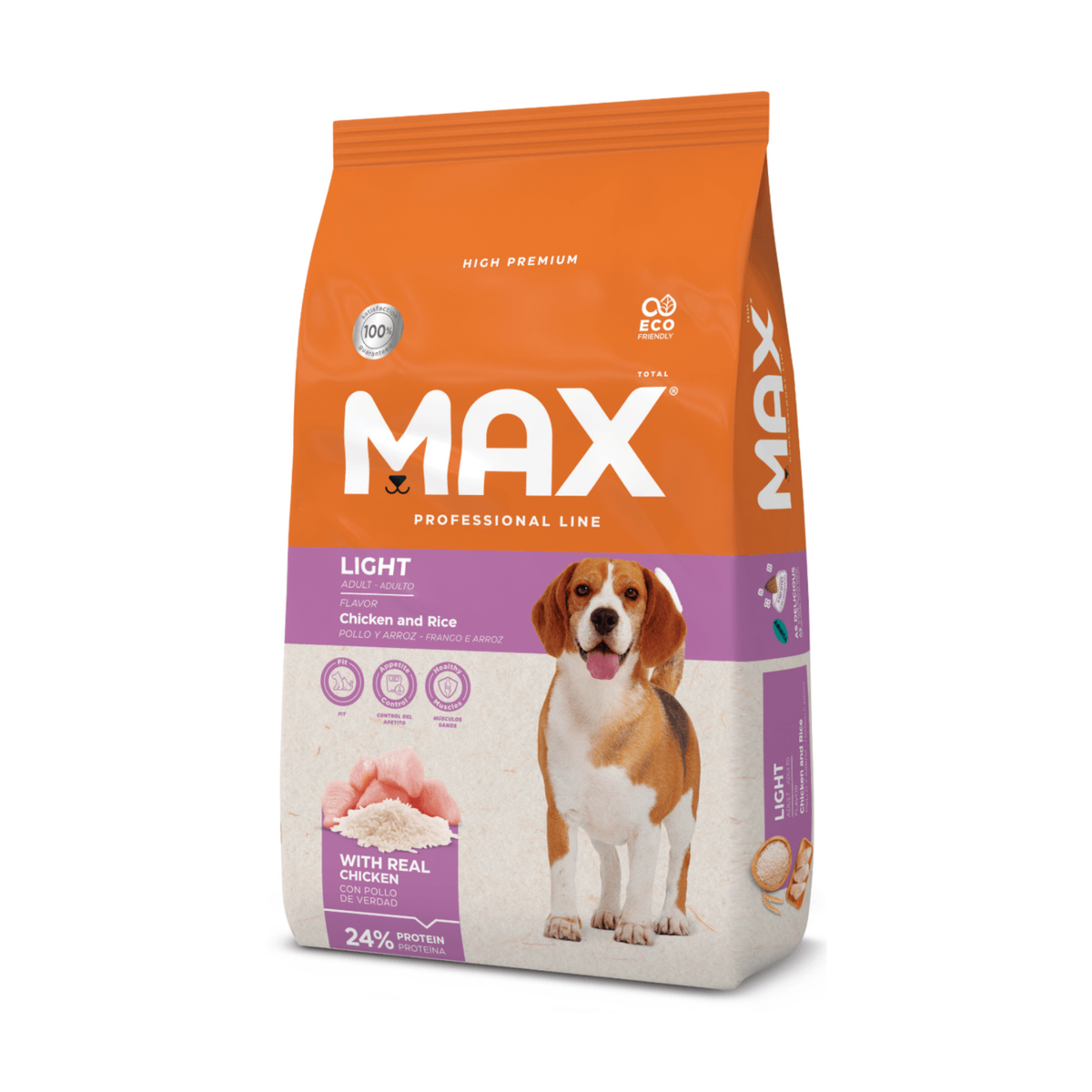 Comida Para Perro Max Adulto Light Pollo y Arroz