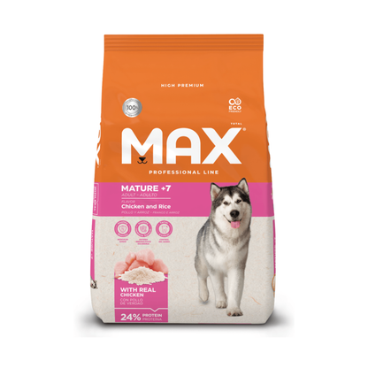 Comida Para Perro Max Mature +7 Pollo y Arroz
