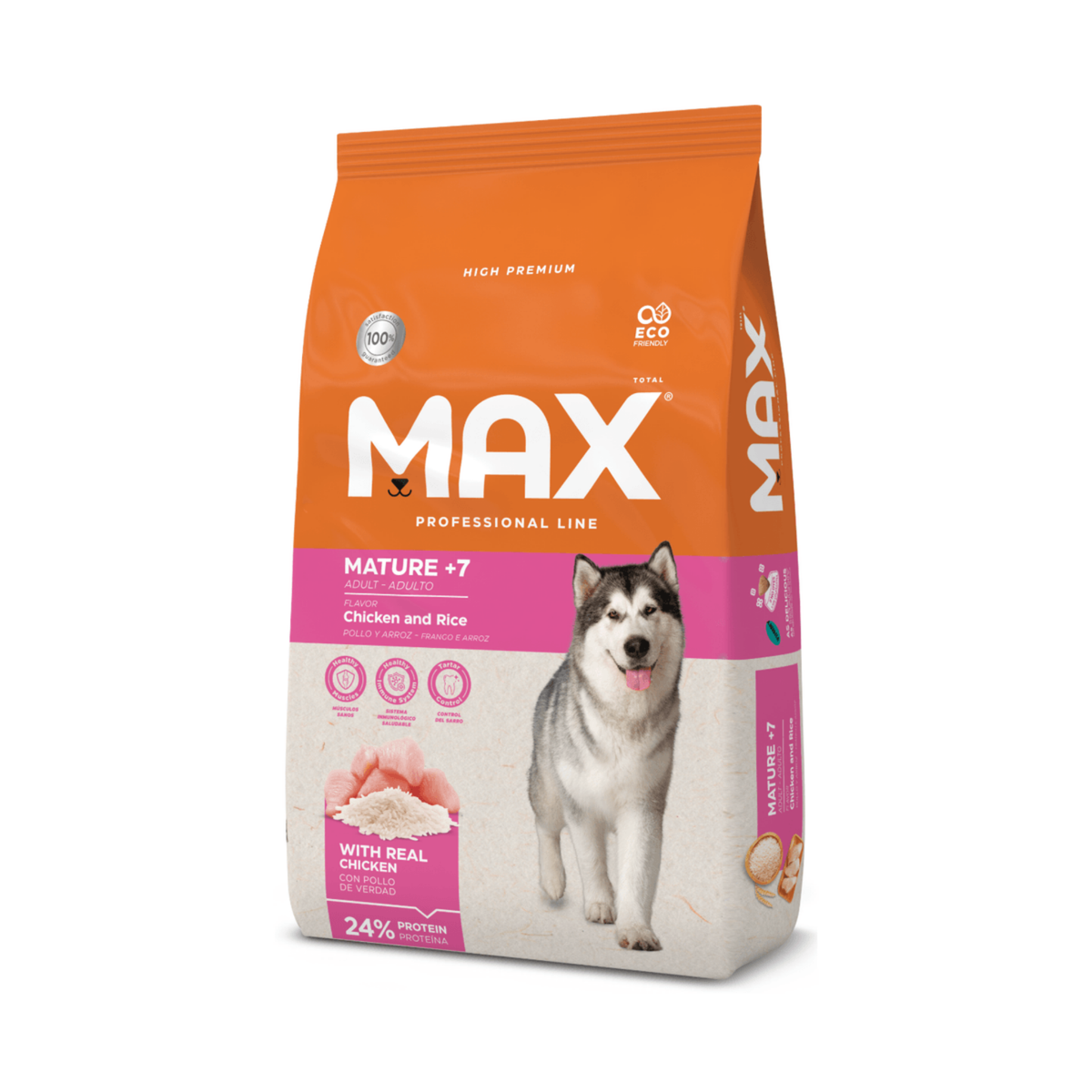 Comida Para Perro Max Mature +7 Pollo y Arroz