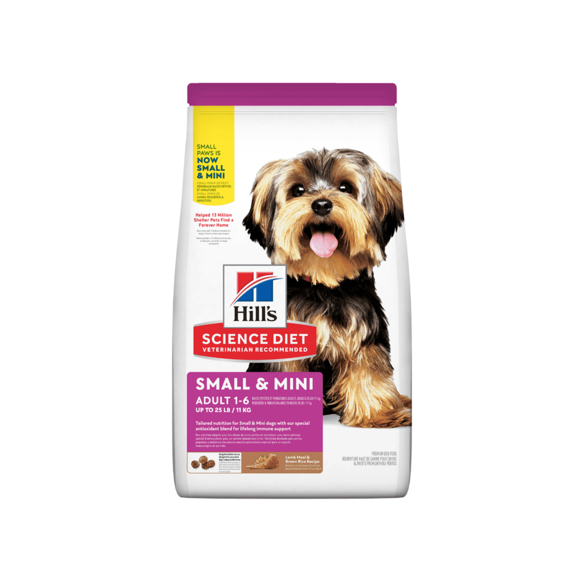 Comida Para Perro Hills Science Diet Adult 1-6 Small & Mini Cordero