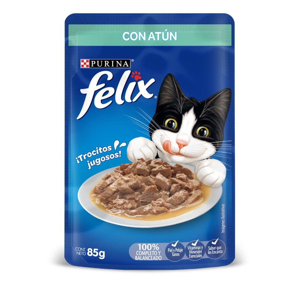 Alimento Húmedo Para Gato Felix Classic Con Atun