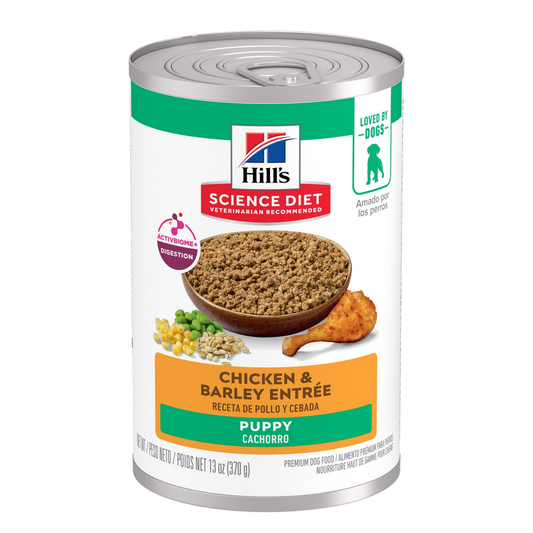 Hills Science Diet Puppy Pollo y Cebada Alimento Húmedo