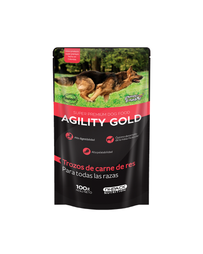 Agility Gold Húmedo - Trozos - Pouche 100 GR