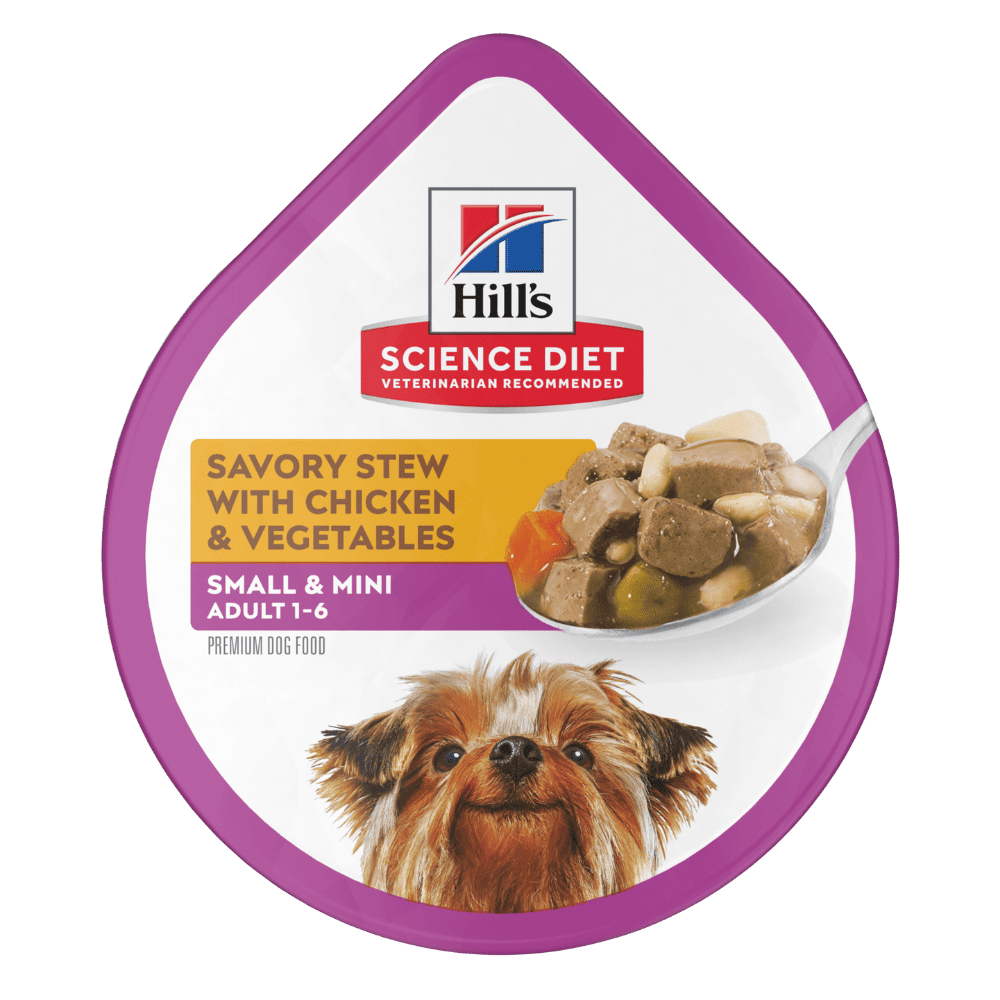 Hill's alimento húmedo perro adulto raza pequeña pollo y vegetales 99g