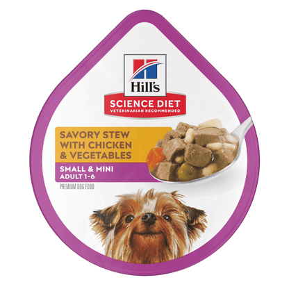 Hill's alimento húmedo perro adulto raza pequeña pollo y vegetales 99g
