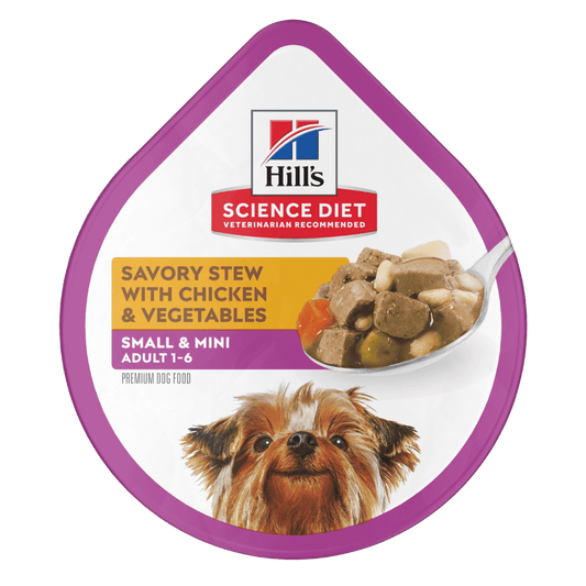 Hill's alimento húmedo perro adulto raza pequeña pollo y vegetales 99g