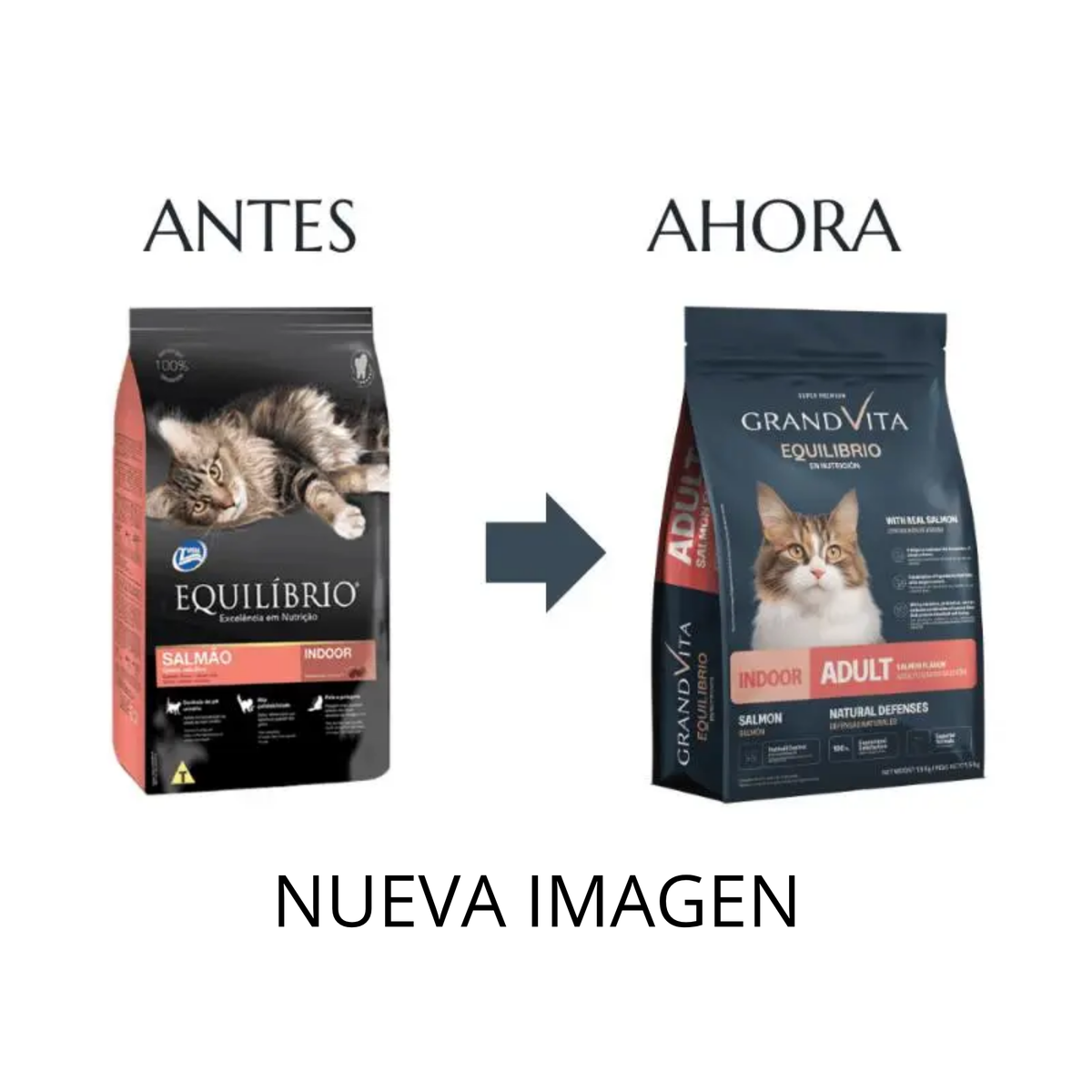 Alimento Grand Vita Equilibrio Gato Adulto Indoor Salmón