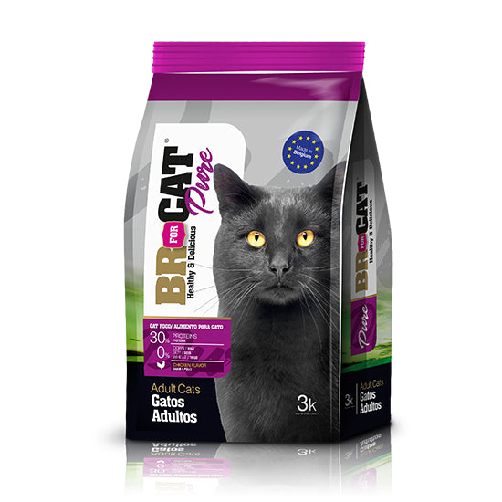 Alimento Seco para Gato BR For Cat Pure Adulto Pollo