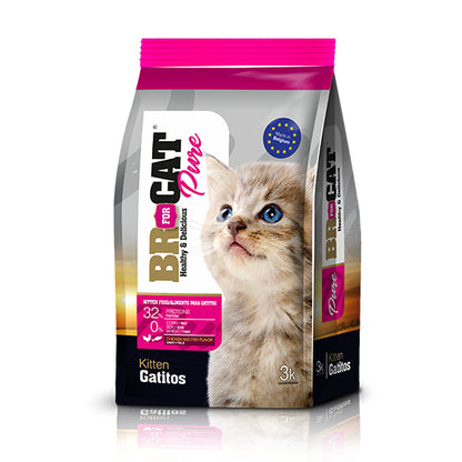 Alimento Seco para Gato BR For Cat Pure Gatitos Pescado