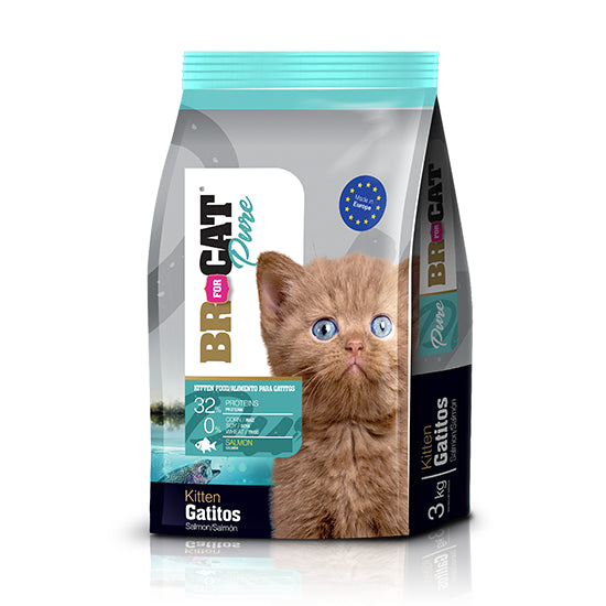 Alimento Seco para Gato BR For Cat Pure Gatitos Pescado