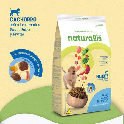 Alimento Seco Para Perro Naturalis Super Premium Pollo Pavo y Frutas