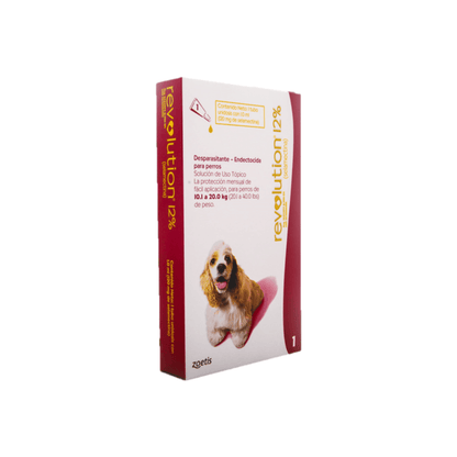 Desparasitante Interno y Externo Revolution Perro 12% 2,00 ml (20,1 a 40 Kg)